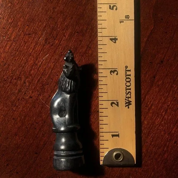 African Vintage Chess Set - Royal Green Large Chess Board - Picture 3 of 11